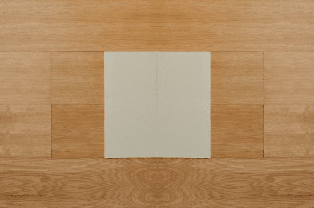 White Oak Veneer + Acoustic Fabric: Dune