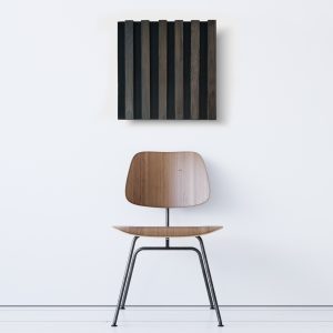 Rainier Panel - Black, Leather, 1 1/2" Stave